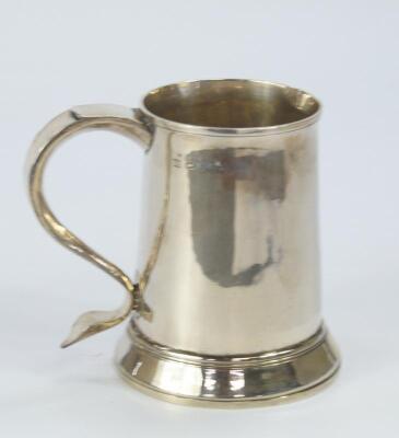 A George III silver tankard