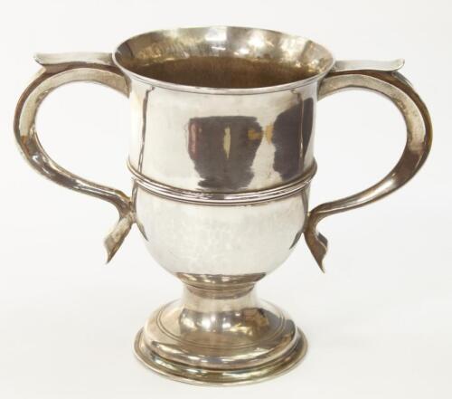 A George III silver twin handled loving cup