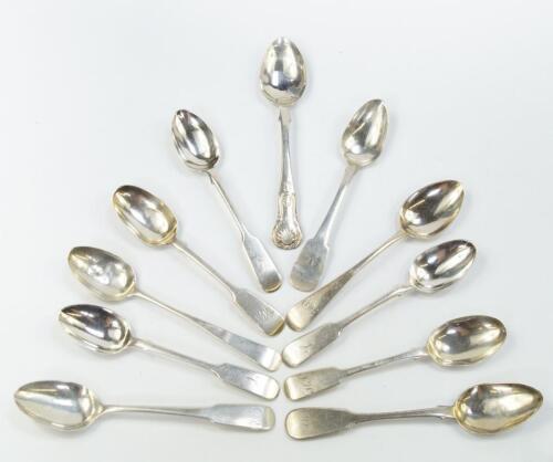 Scottish and other silver teaspoons