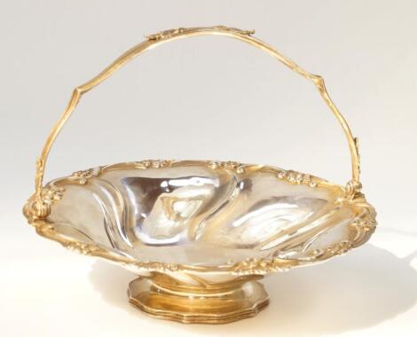 A William IV silver pedestal basket