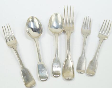 Georgian silver flatware