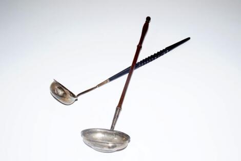 A George III silver toddy ladle