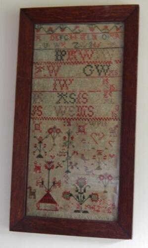 A Victorian pictorial and alphabetic sampler