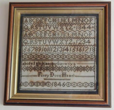 A Victorian alphabetic and numeric sampler