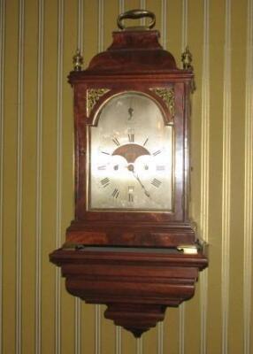 A George III style mahogany cased bracket clock