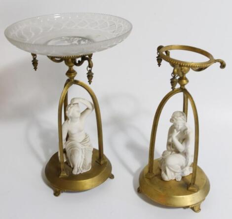 A pair of late Victorian tazzae