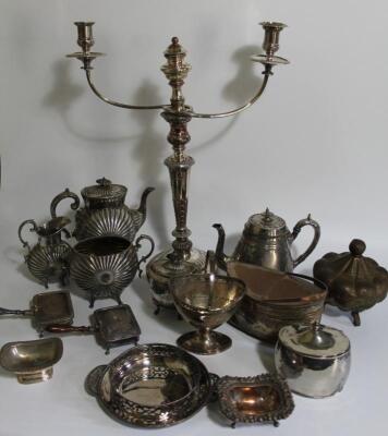 A group of silver plated wares