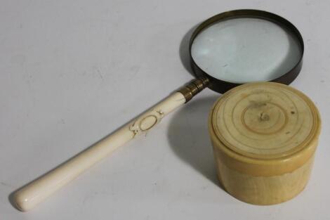 A Victorian magnifying glass