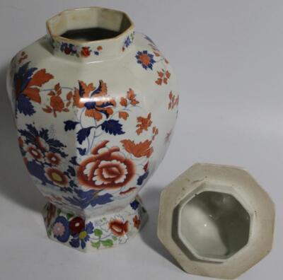 A 19thC Mason's Ironstone jar and cover - 2