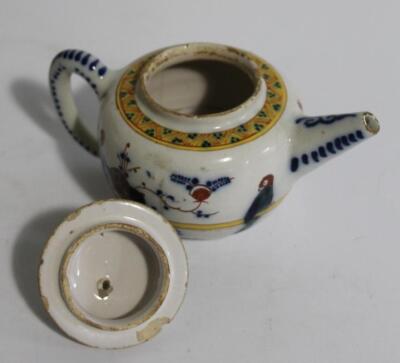 A tin glazed earthenware teapot - 3