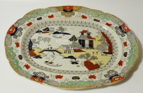 A 19thC Mason's Ironstone meat plate