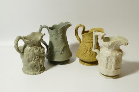 Various 19thC stoneware jugs