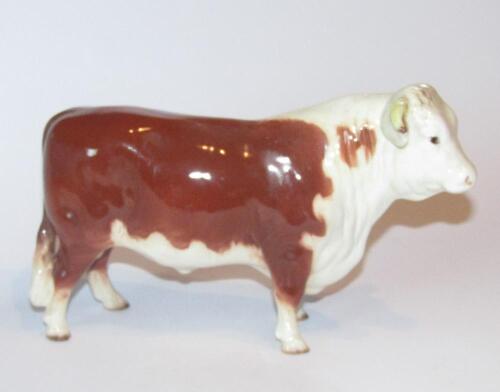 A 20thC Beswick pottery Hereford bull