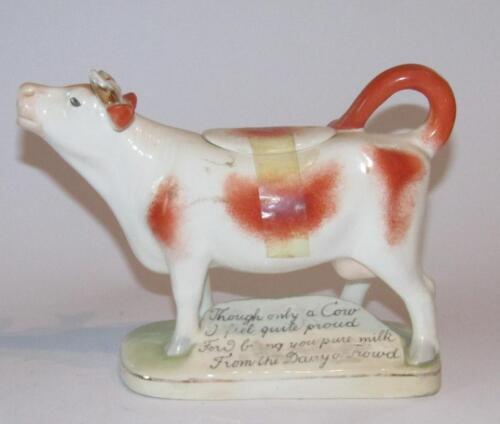 An early 20thC Royal Dux cow creamer