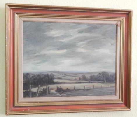 W.N.F. Milton (20thC). Norfolk landscape No.2