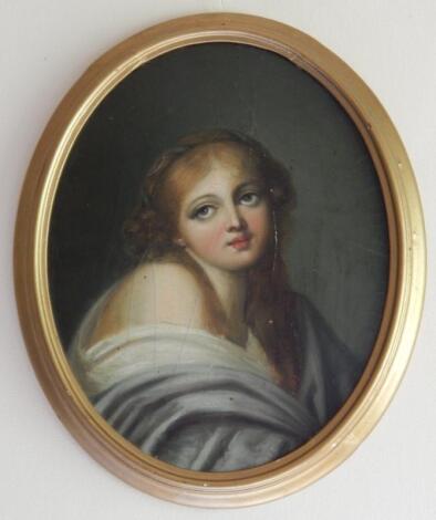 19thC Continental School. Classical study of a maiden