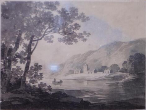 18thC Continental School. River landscape