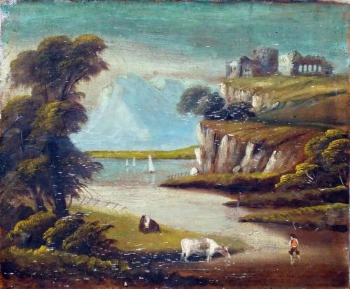 19thC British School. Coastal scene