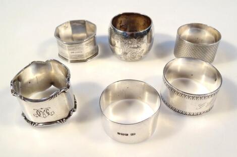 Various napkin rings