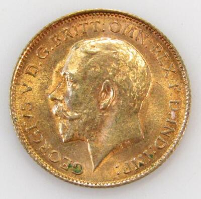 A George V gold half sovereign dated 1940. - 2