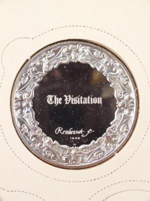 A John Pinches silver medallion part set - 3