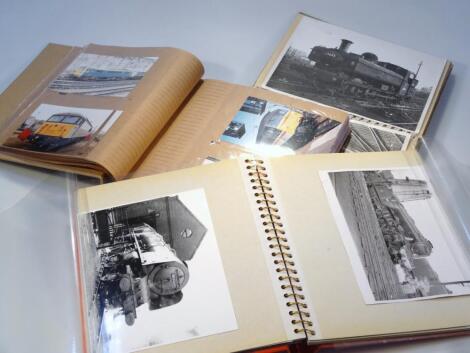 Various 20thC train and locomotive related photographs