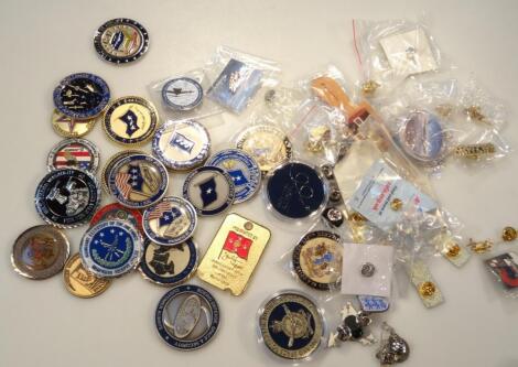 Various modern medallions and decorative coin sets