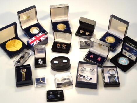 Various Royal Air Force aeronautical and other related cuff links