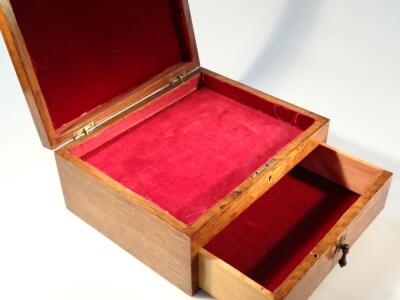 A 19thC oak canteen box - 2