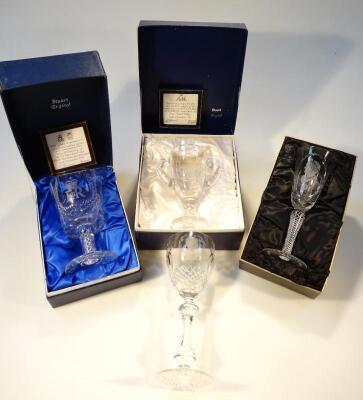 Various Royal Commemorative Stuart Crystal