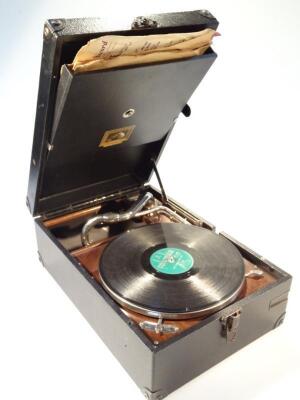 A mid-20thC HMV tabletop gramophone