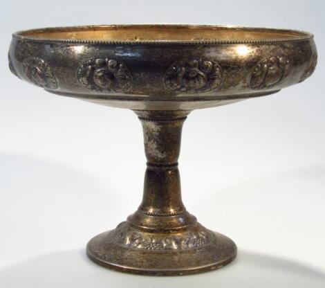 An early 20thC WMF silver plated pedestal bowl