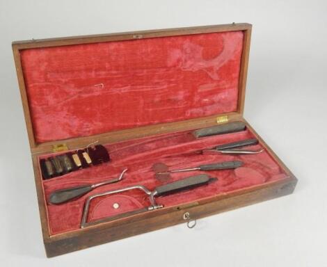 A 19thC field surgeon's amputation instrument set