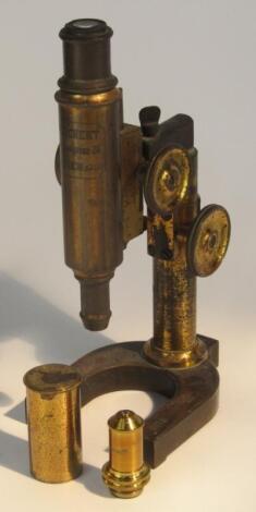 An Austrian brass microscope