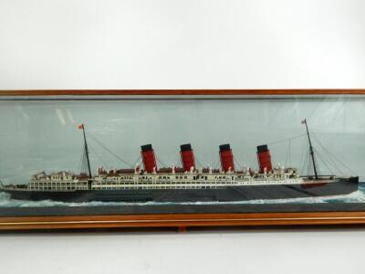 A scale model of the Mauretania