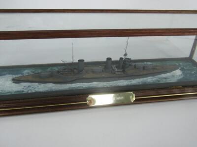 A scale model of the HMS Queen Mary - 2