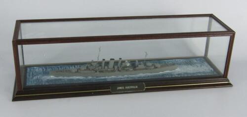 A scale model of the battle cruiser HMAS Australia