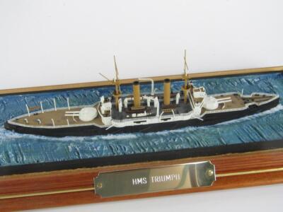 A scale model of an ironclad battleship HMS Triumph - 2