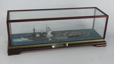 A scale model of the battleship HMS Nelson