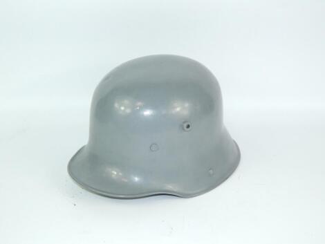 A WWI German helmet