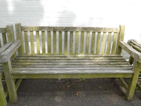 A two seater garden bench