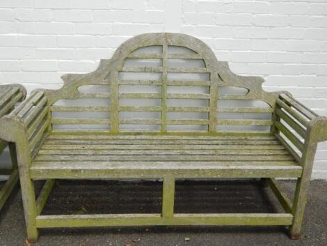 A Lutyens style garden bench