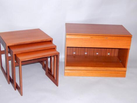 A nest of G-Plan teak occasional tables