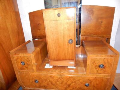 A composite Art Deco walnut bedroom suite - 3