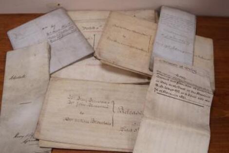 18thC legal documentation relating to Lincolnshire