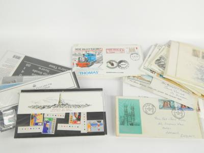 A small accumulation of first day covers 1960's onwards