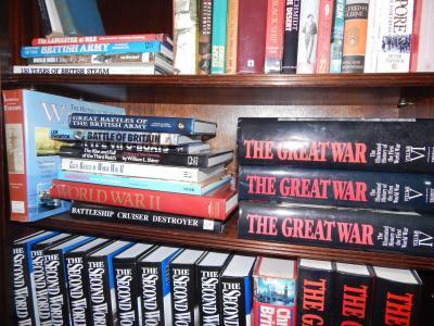 World War I and II hardbacks and paperbacks