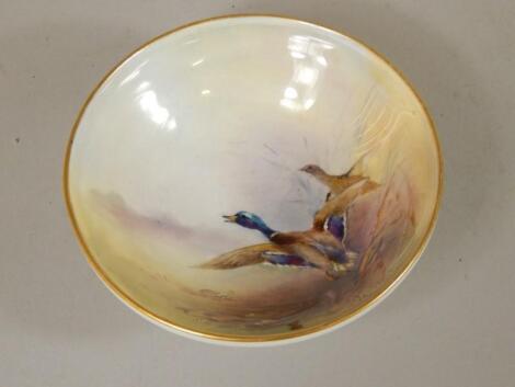 A Royal Worcester shallow dish