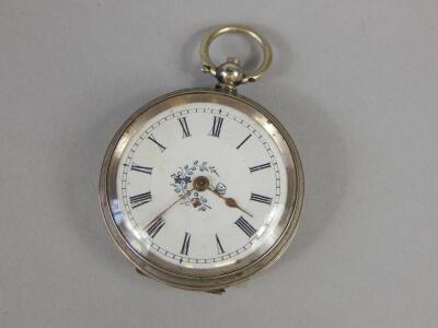 A Continental silver pocket watch