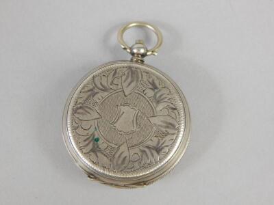 A Continental silver pocket watch - 2